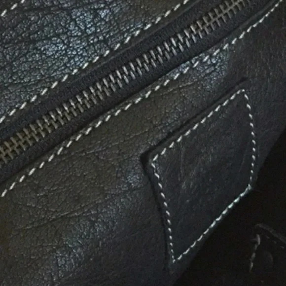 Latico Black Leather Studded Tote Bag
